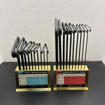 2-VINTAGE Eklind Long/short T-handle Sae Hex Allen Keys Set Of 10 With Stand. Fixed Price $74.99.