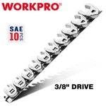 Workpro 10PC Drive Crowfoot Flare Nut Set Sae 3/8"-1" Steel Wrenches. Fixed Price $31.99.
