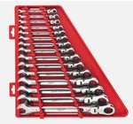 Milwaukee Ratcheting Combination Wrench Set 15 Piece Sae Flex Head 48-22-9413. Fixed Price $237.80.
