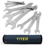Yiyeie Super-thin Open End Wrench Set, 9-PIECE Sae, 9PCS, Chrome Finish. Fixed Price $28.84.