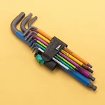 Wera 073593 Multicolor Hex + Ball End Metric L-key Clip Set (retail Package). Fixed Price $53.29.