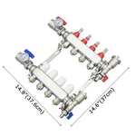 4-BRANCH Pex Radiant Floor Heating Manifold Set Geothermal Water Divider Valve. Fixed Price $173.90.
