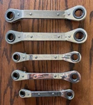 Blue Point By Snap-on 5-PIECE Offset Metric Ratcheting Box End Wrench Usa. Fixed Price $79.99.
