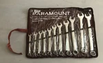Paramount 11 Piece Sae Full Polish Combination Wrench Set: 12 Point, 3/8" To 1". Fixed Price $39.99.