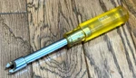 Snap On Tools Dash Nut Trim Specialty Vw Porsche Clear Screwdriver Handle. Fixed Price $68.00.