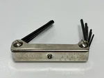 New Eklind Usa 20911 Hex Allen Fold-up Set, Sae 5/64" 1/4". Fixed Price $9.99.