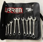 Urrea 1200MT9 - Pc. Metric Short Combination Pt. Chrome Wrench Set & Pouch. Fixed Price $59.99.