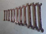 Wright Tool 741 (+1 ) 11 Pc Metric Full Polish Open End Wrench Set, 26MM. Fixed Price $195.00.