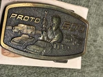 Vintage Brass Proto 500 Professional Mechanics Commemorative Belt Buckle. Fixed Price $9.00.