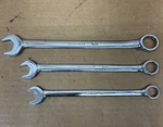 3 Wright Combination Point Offset Wrench Model 1220 5/8, 1216 1/2, 1214 7/16. Fixed Price $9.99.