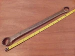 Vintage Usa-made Williams Superrench 7/8" & 15/16" 7033A Double Box End Wrench. Fixed Price $10.00.