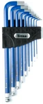 Titan 12714 9-PIECE Metric Extra Long Ball End Hex Key Set Blue. Fixed Price $19.89.