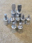 9 Snap-on Hex Bit Screwdriver Socket 10E 12E Sw 40 3/8" 5/16" 1/2" Usa. Fixed Price $74.81.