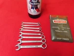 Craftsman Comb.ignition WRENCHES,8PC,VTG,-V- Logo,satin,usa Nice CM7.20.24R. Fixed Price $11.95.
