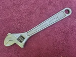 Vintage Indestro Super 3587A 8" Forged Steel Adjustable Wrench. Fixed Price $9.99.