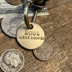 2001 Mini Cooper Solid Brass Key Fob Racing British Rally Uk Usa. Fixed Price $14.95.