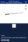 New Urrea 6133 3/4" Dr 0-600 Ft-lb Dial Indicator Torque Wrench Made By Cdi Usa. Fixed Price $229.99.