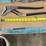 Craftsman 16" Long Adjustable Slip Joint Pliers Black Handle Wf 9 45384. Fixed Price $28.00.