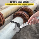 24INCH Chain Wrench Carbon Steel Pipe Heavy Duty 6.7INCH Diameter. Fixed Price $42.30.