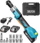 3/8" Cordless Electric Ratchet Wrench 21V 80NM High Torque W/ Batteries & Case. Fixed Price $100.07.