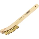 Forney 8-5/8 In. Curved Wood Handle Wire Brush With Brass Bristles 70491. Fixed Price $11.43.