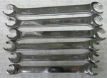 Mac Tools 6PC Metric Double-end Flare Nut Wrench Set 9-19, 21MM #SFBM66PTR. Fixed Price $199.99.