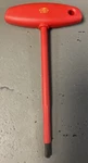 Wiha Insulated T-handle Hex Wrench 5.0X150. Fixed Price $8.00.
