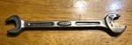 Bonney Open End Wrench 9/16" & 5/8" E1820 Polished Chrome Made In U.s.a.. Fixed Price $10.00.