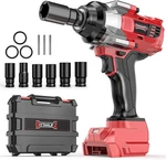 Cordless Impact Wrench For Milwaukee M18 Battery, 1254FT-LBS (1700N.M) 1/2 Inch. Fixed Price $105.33.