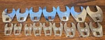 Proto J49000MCF 3/8" In Drive, 16 Piece Metric Crowfoot Wrench Set, 9-24MM. Fixed Price $199.00.