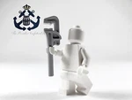 Lego Minifigure Light Bluish Gray Utensil Tool Pipe Wrench 4328 Exo-force / 7264. Fixed Price $17.95.