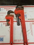 Ridgid 31010 10"AND 14" Multi-sided Secure Grip Straight Pipe Wrench Slightly Us. Fixed Price $33.99.