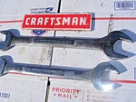 Craftsman Large Open End Wrench Set 44588/ 44589 -v-. Fixed Price $65.00.
