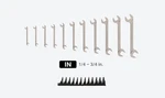 Tekton Wae 91501 11 Pc Sae Angle Head Wrench Set W/ Organizer, 1/4 -3/4. Fixed Price $149.81.