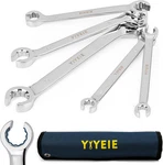 Yiyeie Flare Nut Wrench Set, Metric 5-PIECE, Brake Line 9, 10, 11, 12. Fixed Price $32.06.