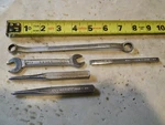 Vintage Lot Of Assorted Craftsman Wrenches Punches, And Chisel.. Fixed Price $19.99.