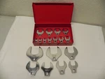 Snap-on 18 Pc 1/2'' & 3/8'' Dr Sae Open-end Crowfoot Wrench Set KRA40 Metal Box. Fixed Price $819.99.