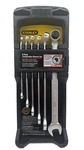Stanley 87-247 6 Piece Satin Finish Sae Long Combination Max Drive Wrench Set. Fixed Price $18.50.