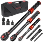 9PCS Torque Wrench Set 1/4", 3/8", 1/2" Drive Click (20 220. Fixed Price $108.23.