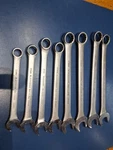 8 Pc Blackhawk By Proto Bw Combination Wrench Set 12-PT. 11-19MM Lot Metric Usa. Fixed Price $30.00.