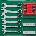 Snap-on Tools 6PC Stubby Combination 12PT Wrench Set 7/16" 3/4" Usa Exc. Fixed Price $179.99.