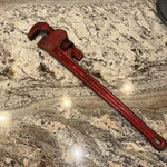 Ridgid 24" Heavy Duty Pipe Wrench Orange Red Rigid Made Usa Vintage. Fixed Price $20.00.