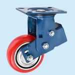 2 Count Blue Spring Shock Absorbing Damping Locking Caster Wheels Heavy Duty. Fixed Price $84.99.