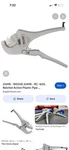 Ridgid RC-1625 Ratchet Action Plastic Pipe And Tubing Cutter 23498. Fixed Price $49.99.