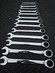 Proto 14 Piece, 1/4" 1", 12 Point Ratcheting Combination Wrench. Fixed Price $269.00.