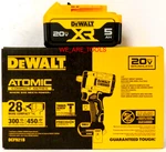 Dewalt DCF921B 20V Atomic 1/2" Impact Wrench Hog Ring, 1) DCB205 5.0 Ah Battery. Fixed Price $204.97.