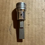 Snap-on SW32A 1/2" Drive Flat Head Slotted Bit Socket Chrome. Fixed Price $17.50.