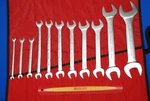 Snap-on New 11 Pc Metric 15 Offset Low Torque Slimline Open-end Wrench 6-36. Fixed Price $538.32.