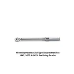 Wright Tool 3477 3/8" Drive Click Torque Wrench Ratchet Handle 10-100' Lbs. Fixed Price $308.82.