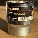 Pro-grade 1-1/2" Shallow Socket 3/4" Drive 12 Point 16211 Taiwan. Fixed Price $16.95.